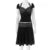 Women’s Skirt Two Pieces Set Fashion Halter Neck Short Sleeve Top Polka Dot Print Patchwork Skirt Suit Casual Lady Outfit