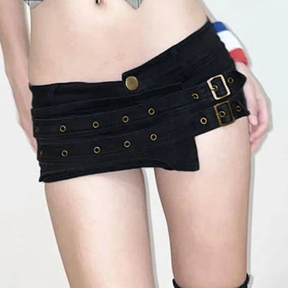 Cyber Goth Punk Style Shorts
