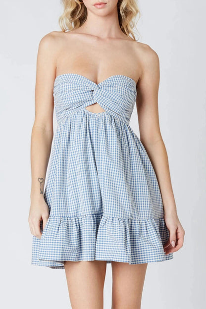 Backless Sleeveless Mini Dress