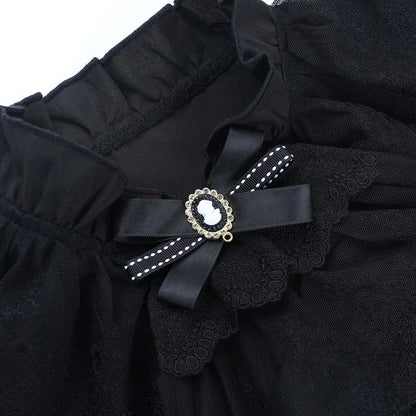 Lace Patchwork Slim Fit Blouse