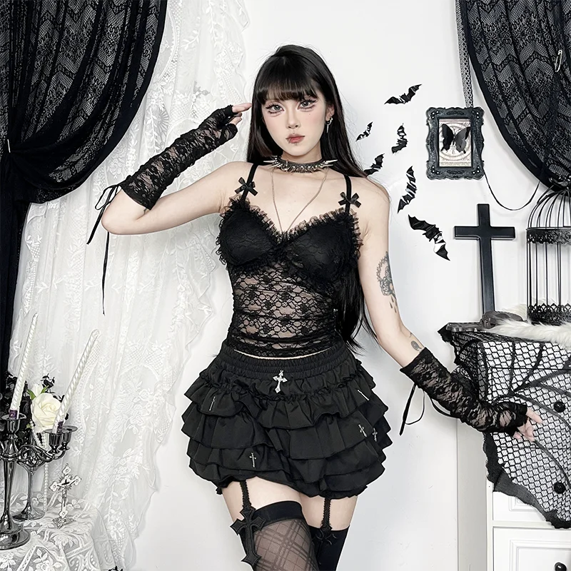 Sheer V-Neck Floral Corset