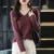Women Sweater Long Sleeve Top Knitted Pullover V-Neck Fashion Sweater Woman Winter Basic Female Clothing Soild OL Sweater DF4933