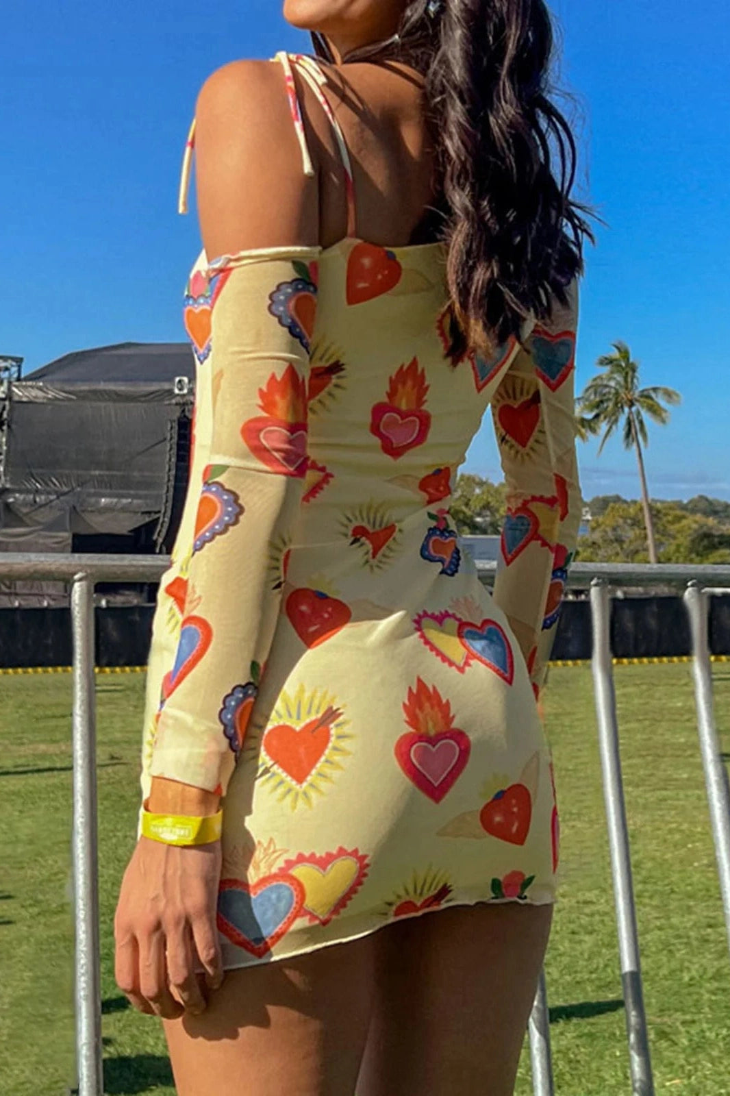 One Shoulder Printed Slim Fit Mini Dress