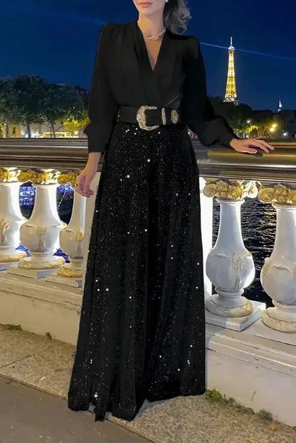 Nontium Sequins Maxi Dress