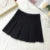 Harajuku Pleated Skirt Women Streetwear High Waist Black Mini Skirts Korean Preppy School Uniform All Match A Line Skirt