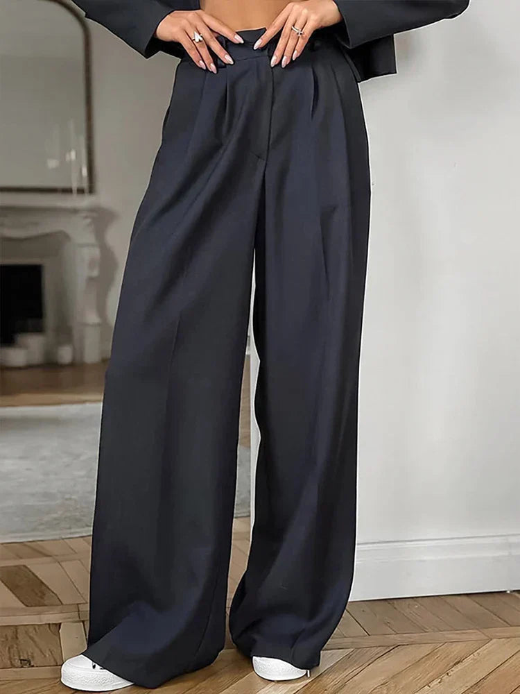 SAMIRA - Winter Solid Office Pant Set
