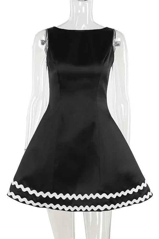Sleeveless Backless A-Line Bodycon Mini Dress