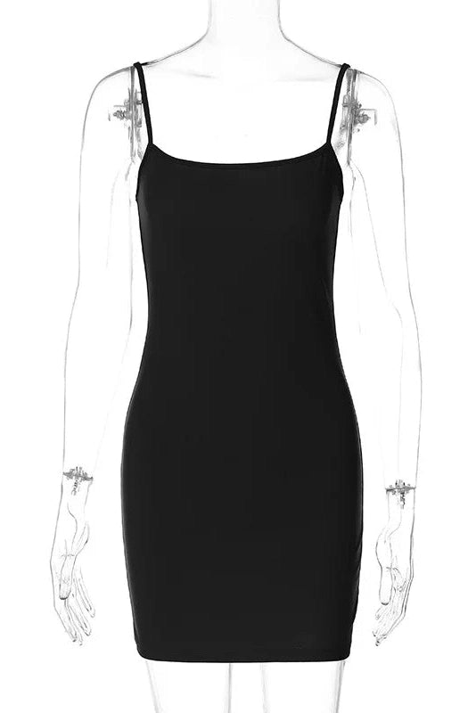 Spaghetti Strap Bodycon Mini Dress