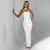 Strapless Backless Sexy Maxi Dress For Women Burgundy Mesh Sleeve Off-shoulder Bodycon Club Party Evening Long Dress