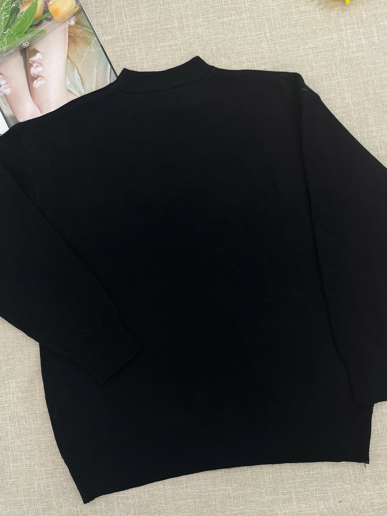 temperament commuter style pullover sweater for women’s autumn and winter new loose all-match crew-neck knitwear