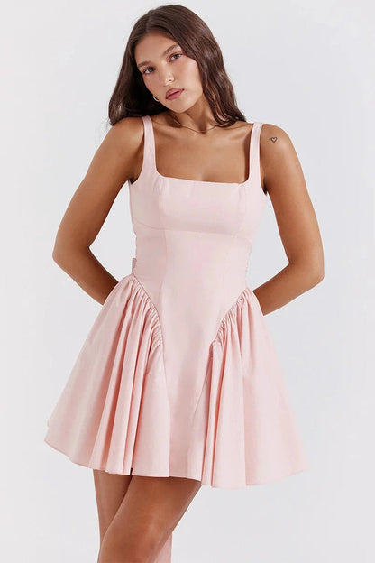 Sleeveless Backless Bodycon Mini Dress