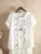 Fashion Flower Embroidery Cotton Linen Shirt Casual Summer Women O-neck Short Sleeve White Pullover Top Elegant Street Blouse