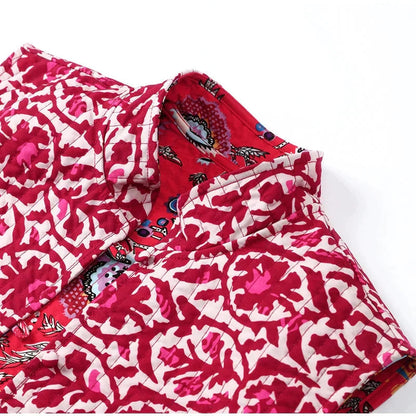 Chic Floral Quilted Vest | Great for Everyday Wear