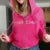 Europe and the United States new Y2k retro “Bebe” printed pink retro hot diamond sexy casual hoodie