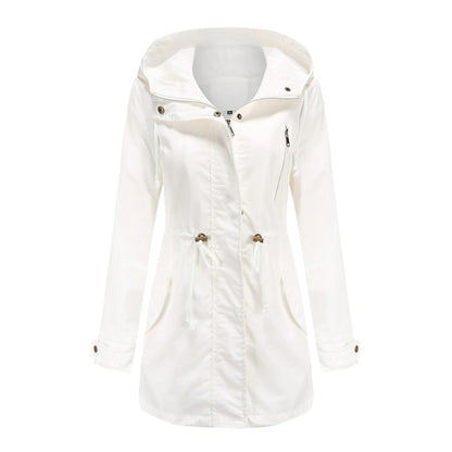Chaqueta impermeable clásica y elegante para mujer | Ideal para actividades al aire libre
