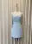 Elegant U-neck Studded Diamond Bow Strap Dress Hotsweet Tweed Sleeveless Short Dresses Women 2025 New Spring Summer 23A8276