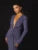 Glitter Deep V Neck Sexy Maxi Dress For Women Elegant Sparkle Long Sleeve Ruched Bodycon Split Club Party Sexy Dress