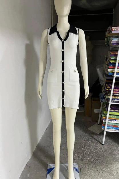 Sleeveless Slim Fit Mini Dress