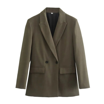 Women's Loose Buttoned Blazer with Collar | Great for Everyday Wear
