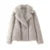 Fluffy Faux Fur Coat Women Elegant Loose Lapel Plush Long Sleeve Buckle Thick Jacket  Autumn Winter Solid Warm Overcoat New