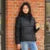 Down Jacket Women Three-Proof Solid Color Stand-Up Collar Loose Simple Winter  New Versatile Goose Warm Down Jacket