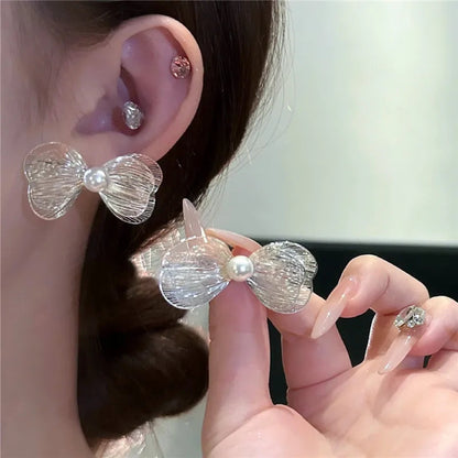 Lizakosht Luxury Bow Earrings for Women New Designer Jewelry Wholesale