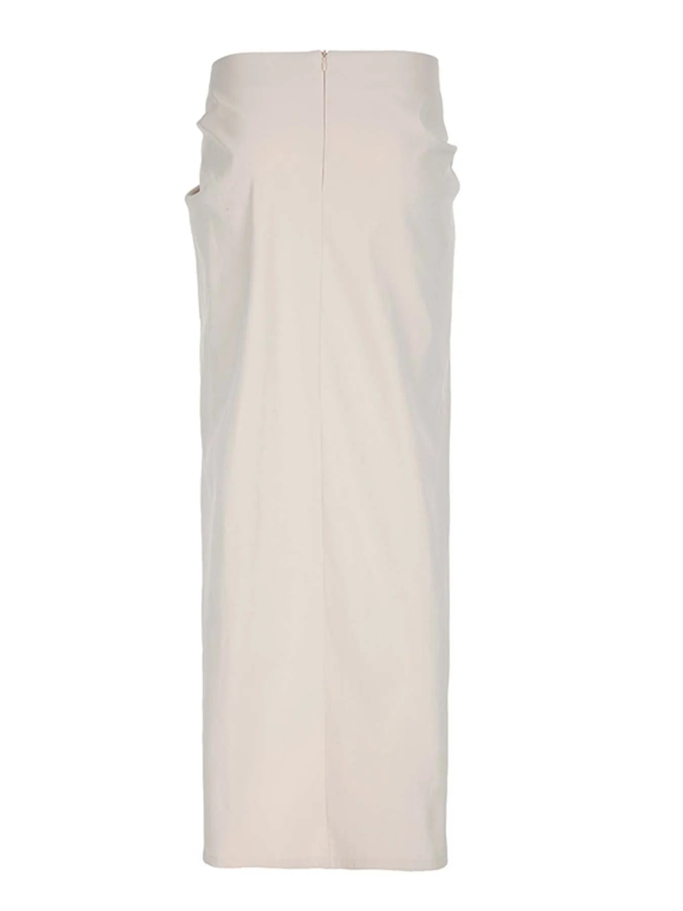 Solid High Split Ribbon Elegant Sexy Boho Skirts Women Summer Vacation Outfits