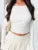 Pleated Casual Long Sleeve T-shirt Top Female Slim Cropped Patchwork Solid Fashion High Waist Pullover Women’s Summer Tee