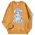 Harajuku Anime Girl Design Sweatshirts Couples Kawaii Hoodie Comfortable Creative Top All-Match Comfortable Streetwear Womens
