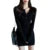 Women Dress y2k Clothes Solid Color Buttons Round Neck Long Sleeve Mini Bodycon Dress Evening Party Dresses Streetwear