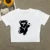 Short-sleeved T-shirt pure cotton women  summer new spice girls high waist slim short crop clothing tide sweet and spicy