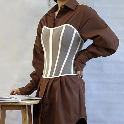 Sheer Mesh Corset