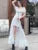 Y2K Long Dresses for Women Puff Sleeve Lace-up A-line Off Shoulder Club Party Dress Summer New Korean Chic One Piece Vestido