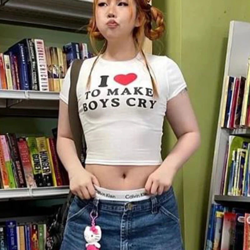 Short sleeved New Elastic Top Women’s Letter Printing Women’s Sexy T-shift