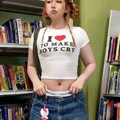 Short sleeved New Elastic Top Women’s Letter Printing Women’s Sexy T-shift