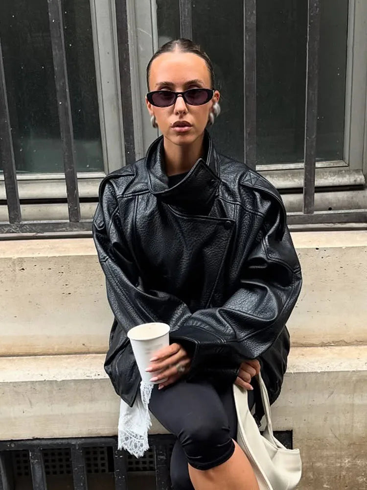 Asymmetric Pocket Zipper Jacket