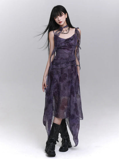Slimming Soft Strap Midi Dress