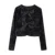 Winter New Women’s Fashion, Casual, Sweet and Versatile Bow Tie with Sequin Top