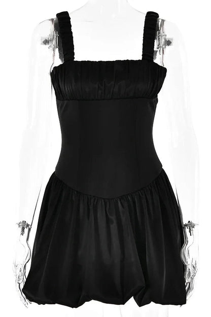 Sleeveless Pleated Mini Dress