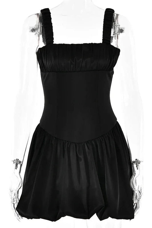 Sleeveless Pleated Mini Dress