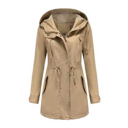 Chaqueta impermeable clásica y elegante para mujer | Ideal para actividades al aire libre