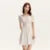 Ruffled Hem Chiffon Mini Skirt Women Floral Print Short Dress  New Square Neck Waist-drawing Romantic Dress