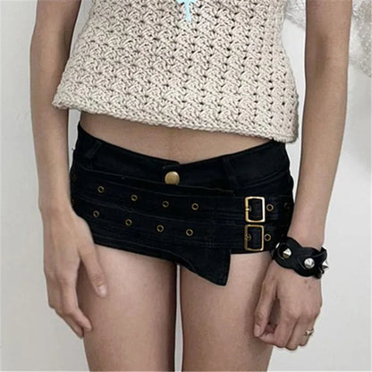 Cyber Goth Punk Style Shorts