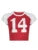 Christmas American Retro Casual Tee Contrast Patchwork Letter Print Sporty Football Jersey O Neck Short Sleeve Summer Crop Tops