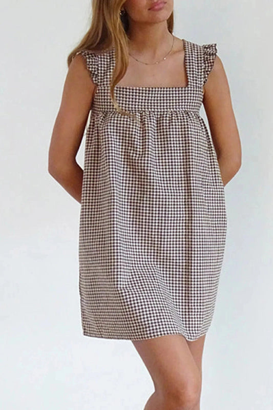 Stripe Sleeveless A-Line Mini Dress