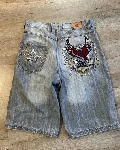 Retro Harajuku Denim Shorts