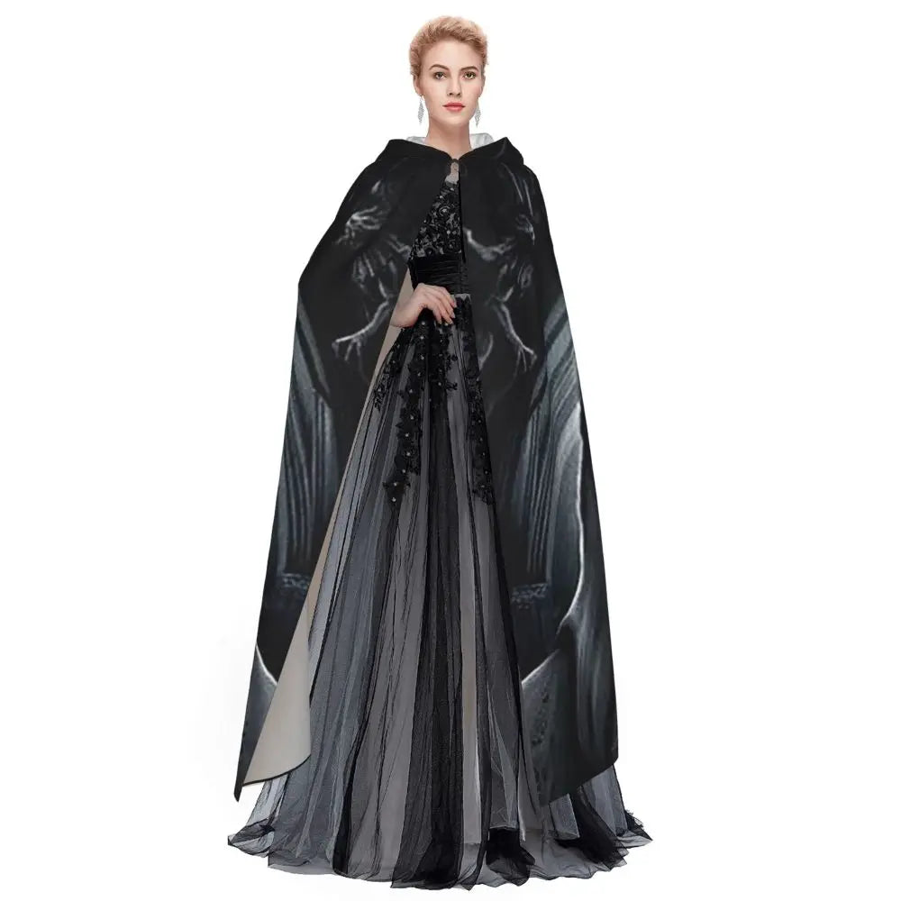 Santa Muerte Embroidered Cloak