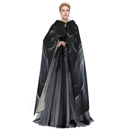 Santa Muerte Embroidered Cloak