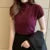 Womens Tops And Blouses Summer Short Sleeve Blouse Women Blusas Mujer De Moda  Turtleneck Knitted Blouse Shirt Tops
