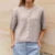 Vintage Button Up Short Sleeve Cardigans Preppy Aesthetic Y2K Knitted Sweater T-shirt Women Loose Fit Knitwear Tops High Street